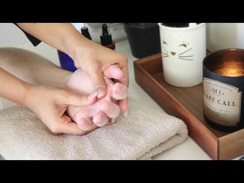 ASMR | Hand Massage and Towel Scratching and Tapping | Gentle Whispering