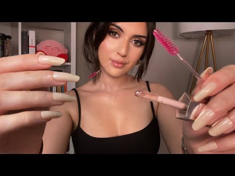 Kind Girl Does Your Lashes ASMR personal attention, combing lashes, whispering