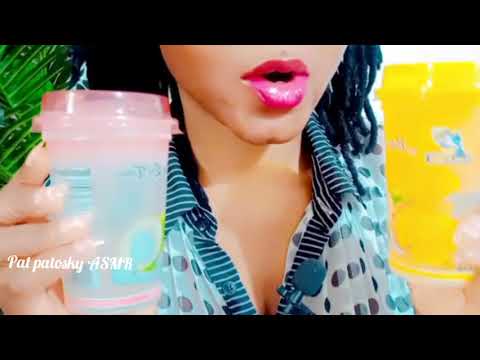 ASMR - NATA DE COCO [coconut jelly] EATING SOUNDS