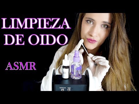 ⭐️ ASMR Español ⭐️ Delicada LIMPIEZA DE OIDO. Binaural ROLEPLAY video. 3dio