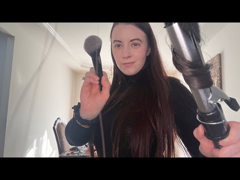 ASMR 1 Hour of Doing Your Hair and Makeup (realistic sounds)