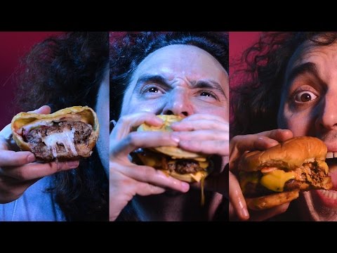 ASMR Eating Burgers For One Hour No Talking 먹방