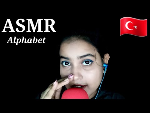 ASMR ~ Speaking Turkish Alphabet With Pronunciation