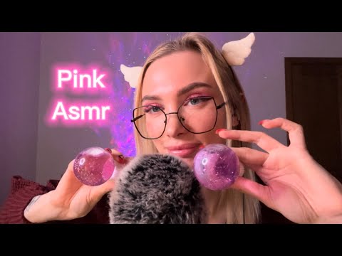 💕Pink trigger, asmr, relax for you ✨