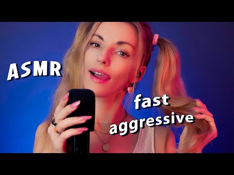 ASMR Fast Aggressive Tingly Mic Triggers, Mouth Sounds UpClose Pure ASMR