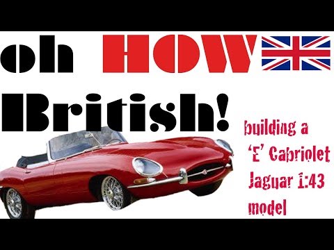let's build an 'E' cabriolet jag. 1:43 scale asmr