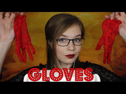 Red Lace Gloves | Ear Touching with Gloves, Fabric Scratching | Binaural HD ASMR