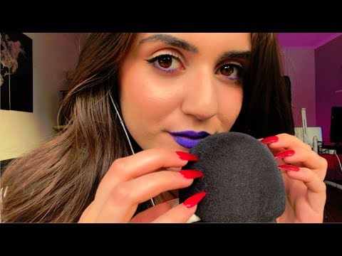 ASMR Super Slow Mic Scratching & Up Close Whispers For Sleep ❤️