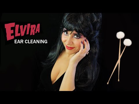 ASMR Elvira Mistress of the Dark Roleplay -- Intense Ear Cleaning