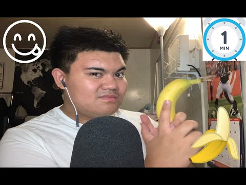 ASMR 1 Minute ish Eating a Banana 🍌(No Talking)