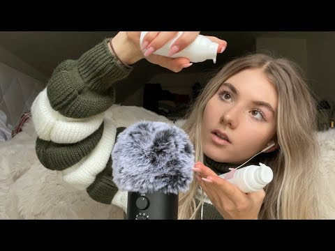 ASMR- Doing your Skincare 💅 Personal Attention, Mouth Sounds, Lotion [German/Deutsch]