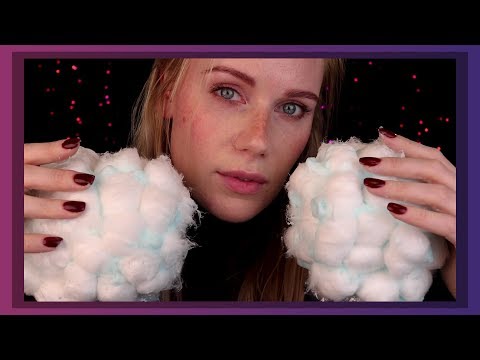 ASMR ☁️ Cloudy EAR Massage ☁️  inaudible whispers ☁️ spray sounds (ear attention)