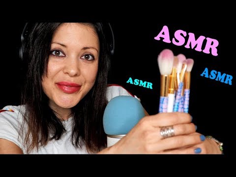 ASMR Intense Mic Brushing with Different Makeup Brushes