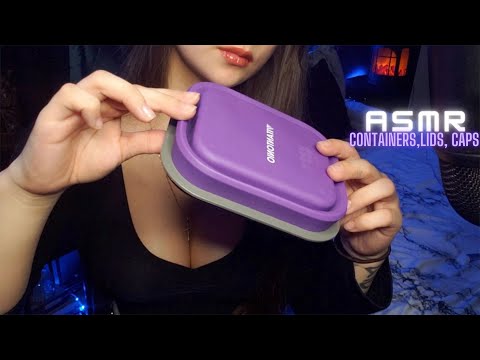 ASMR Whispered Fast & Aggressive Lid Sounds, Containers, Caps,Plastic Tapping & Scratching For Sleep