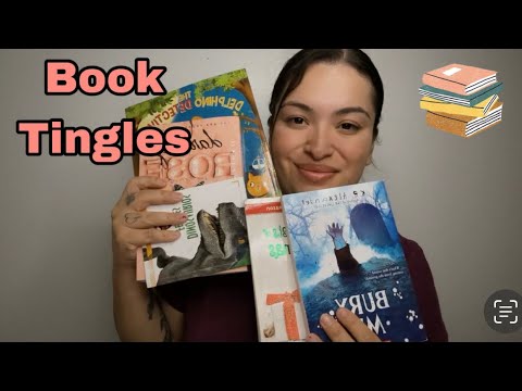 ASMR| Book tapping, gripping & page turning sounds 📚