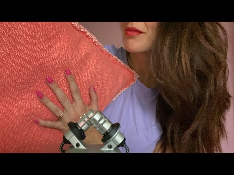 ASMR - Fast Tapping and Scratching on pillows - No Talking