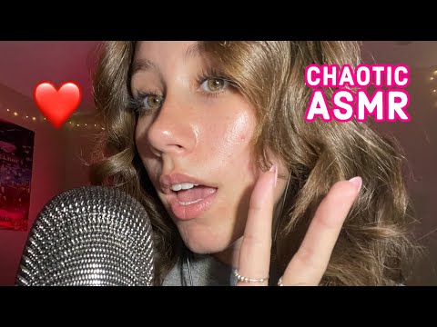 ASMR | a chaotic asmr video with lots of mouth sounds