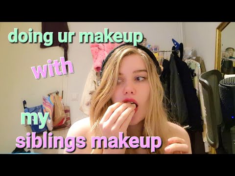 ASMR doing ur makeup while chewing gum