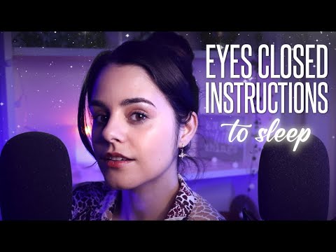 ASMR EYES CLOSED Instructions to SLEEP ✨ Ear to Ear Whispers & Games