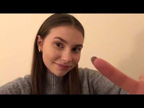 ASMR counting you to sleep with mouth sounds + hand movements 💗