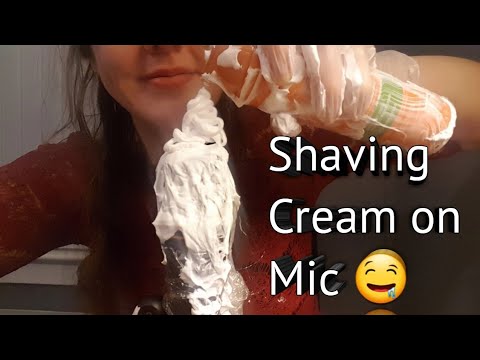 ASMR || Shaving foam on Mic | Relaxing, brain melting soundzzz ||