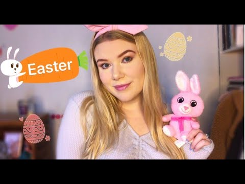 ASMR Playing With Easter Decor🐰 |EASTER TINGLES|💐