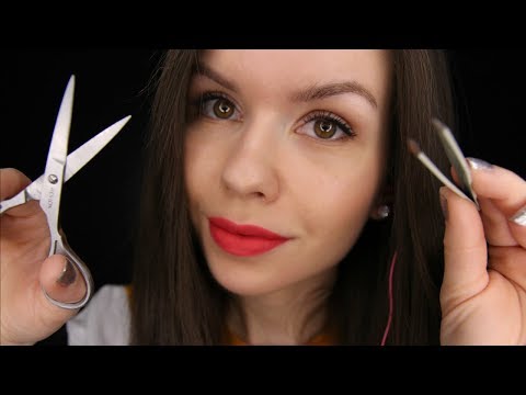 ASMR - Scissor and Tweezer Sounds // Saying "Snip" and "Pluck" Repeatedly
