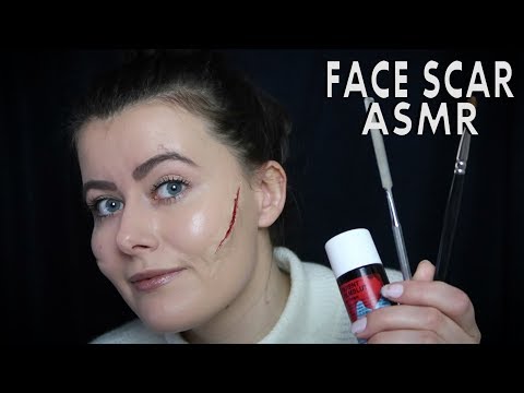 ASMR Face Scar SFX (Make-up) | Halloween Edition | Whispered | Chloë Jeanne ASMR