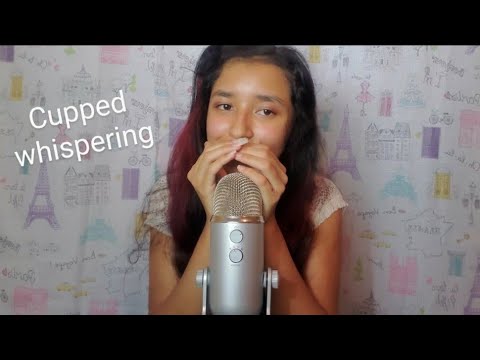 ASMR Cupped whispering and up close whispering