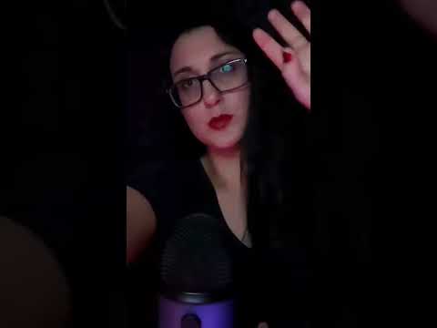 Hand Movements mouth sounds finger fluttering ASMR (full video on my channel)