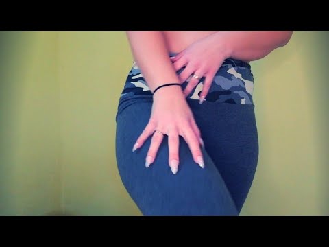 Asmr leggings scratching - long nails