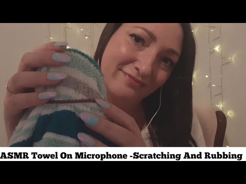 ASMR Towel On Microphone-Scratching And Rubbing