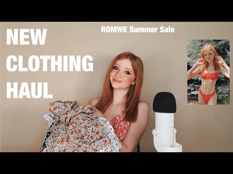 ASMR - Clothing Try-On Haul - Summer Sale From ROMWE