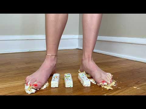 Little Debbie Birthday Cake Barefoot Crush - Feet ASMR