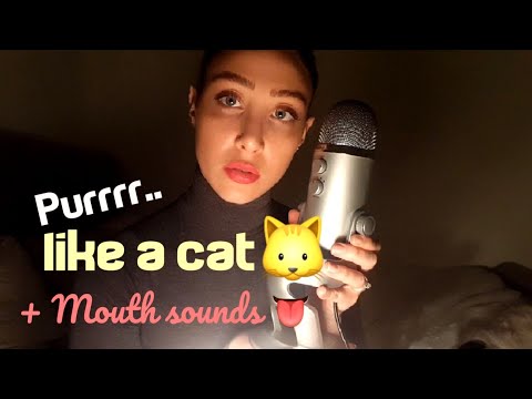 PURRING like a cat & FAST MOUTH SOUNDS + TONGUE fluttering 👅 | ASMR