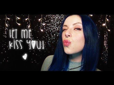 ASMR Let me kiss you! Kisses, mouth sounds, unintelligible whispers and playing with hair - Eng/Ita