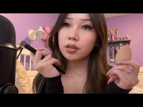 ★ doing your makeup [asmr tapping, whispering]