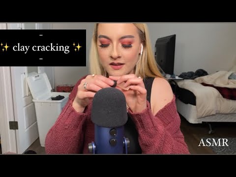 ASMR | I tried clay cracking