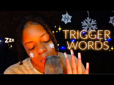 ASMR ✨TRIGGER WORDS THAT WILL MELT YOUR BRAIN & MAKE YOU TINGLE 😴🌙  (VIEWERS CHOICE)
