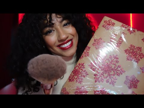 ASMR Friend Gives You a Christmas Makeover 💄🎄 (mouth sounds, pampering)
