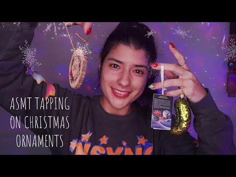 ASMR TINGLY TAPPING ON ORNAMENTS 🎄 | HOLIDAY TRIGGERS