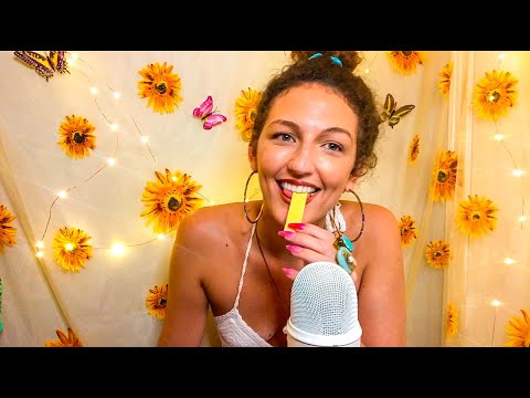 ASMR ~ 🌻  a tingly GUM chewing ramble 🌻