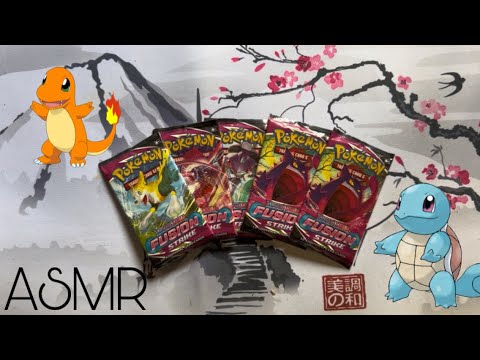 ASMR - Opening Fusion Strike Pokémon Packs! - (with my brother)  :)