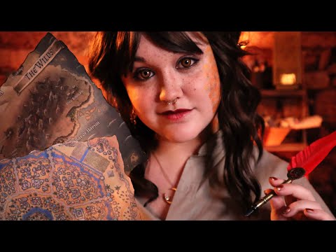 ASMR The Map Maker 🗺️ Tracing and Explaining Fantasy Maps Roleplay (Soft Spoken Fantasy Lore)
