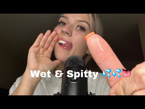 ASMR| FULL SENSITIVITY Extra Spitty, Spit Cleaning your Face Off 💦👅