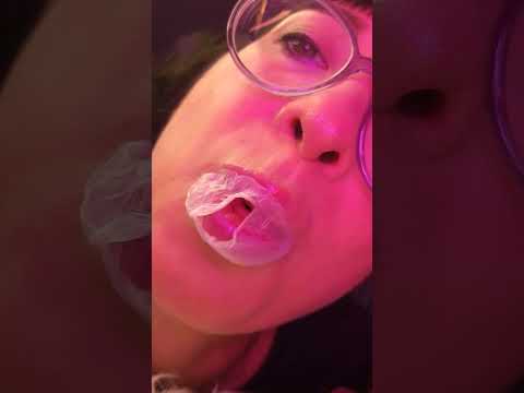 Close up bubblegum #asmr #shortsviral #shortsvideo #mouth #viral #bubblegum #bubblegumpop