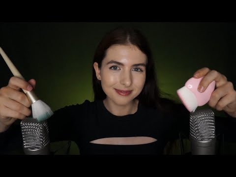 ASMR GUIDING YOU TO SLEEP (mic brushing and soft voice)