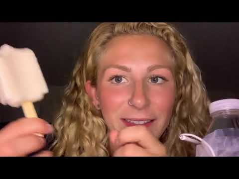 ASMR- eating a popsicle with mouth sounds