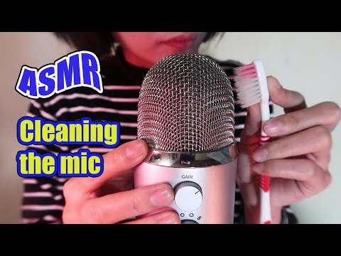 ASMR Cleaning The Microphone, Brushing, Scratching & Stroking| ASMR Huyen