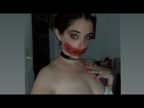 ASMR/tutorial de Halloween 🎃🧡+ chicle